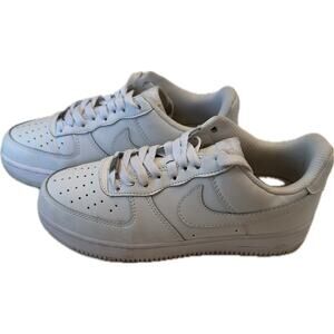 Nike Air Force 1 Low White Leather Sneakers Size 7 Women’s